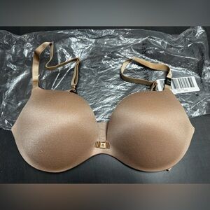 NWT VS Plunge Push up Padded Bra Victoria Secret 34D Nude Tan New NIP